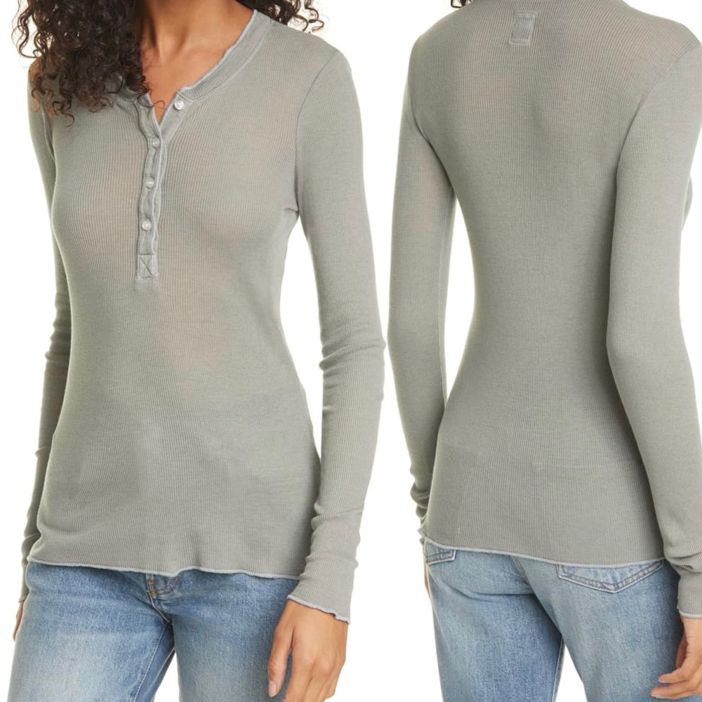 NSF Clothing Ribbed Henley